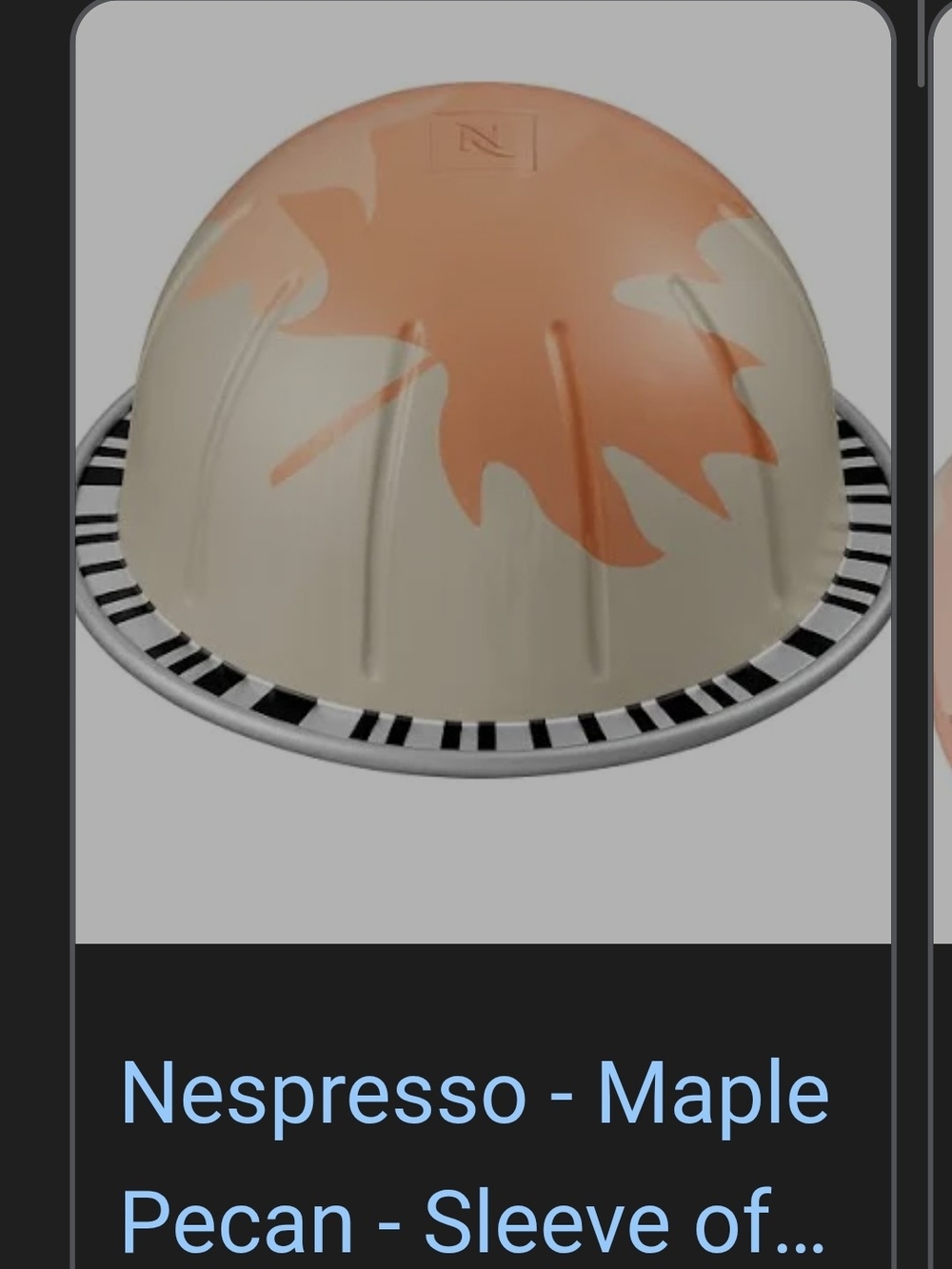 NEW Nespresso Capsule Sleeve (10)